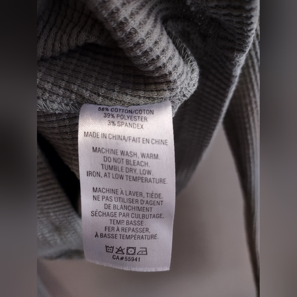 Harlow Cotton Blend Waffle Slim Crop Long Sleeve Hoodie In Green Size Small - Picture 6 of 6